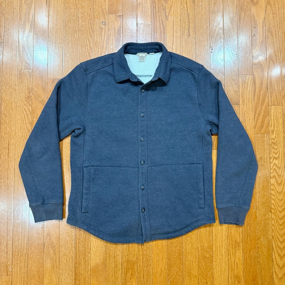 Duluth Trading Co Men's Medium Burly Thermal Sherpa-Lined Shirt Jacket Shacket
